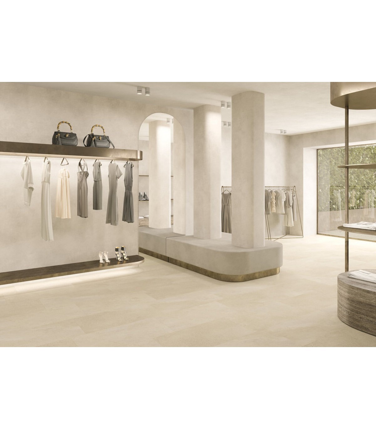 Dalle PVC Sol Création 40 à Coller – Bloom Uni Taupe – 610MM X 610MM